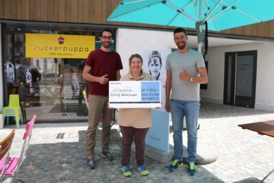 WorkWallis.ch spendet tausend Franken an Stiftung Zuckerpuppa